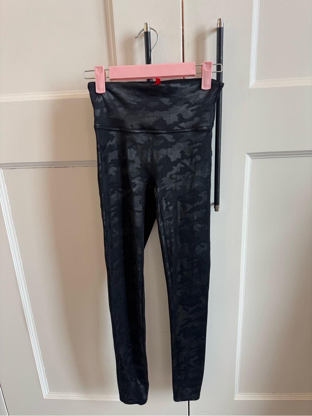SPANX Black Camo High-Rise Leggings